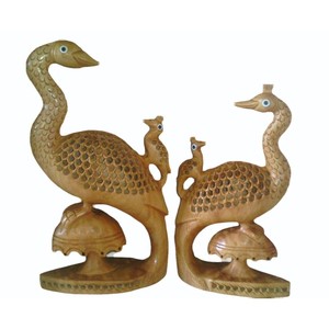 ขาตั้งร่มไม้มะม่วงลายยูนิคแบบชนเผ่า งานแฮนด์เมด - ขายส่ง - Product Image 3
