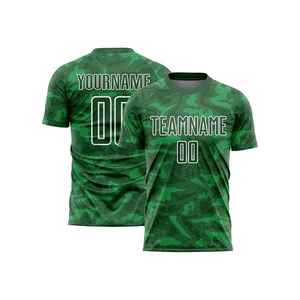 เสื้อฟุตบอลคุณภาพสูง 100% โพลีเอสเตอร์ สำหรับกีฬา พิมพ์ลายดิจิทัล ระบายอากาศได้ดี พร้อมสกรีนโลโก้และชื่อทีมตามสั่ง - Product Image 6