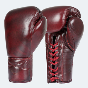 Gants de boxe en cuir vert de qualité supérieure, légers, imperméables, protection UV, à lacets, respirants, unisexes, équipement de combat pour adultes - Product Image 5