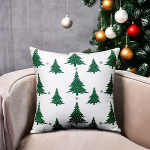 Housse de coussin brodée au prix d'usine, vente en gros, housse de coussin décorative moderne de Noël, design tendance 2026, housse de coussin - Product Image 1