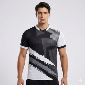 Camiseta Deportiva Personalizada Unisex para Esports, Manga Corta, Impresión Digital, Cuello Redondo, Uniforme de Juego, 100% Poliéster, para Jugador Frontal Adulto - Product Image 3