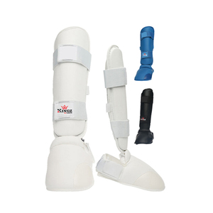 Espinilleras de Cuero Ajustables a Precio de Fábrica, Ligeras, para Boxeo y Artes Marciales, Protección Profesional, Cierre de Velcro - Product Image 1