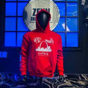 2026 Zeyn Industry Factory Wholesale Cotton Men's Hoodies Sweatshirts Pullover Streetwear Heavyweight <b>Red</b> Hoodie For Men - Product Image 1