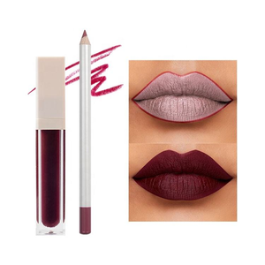 Emballage cosmétique blanc, 17 couleurs, ensemble de gloss et crayons à lèvres, marque privée, kit à lèvres mat, rouge à lèvres et crayon à lèvres - Product Image 3