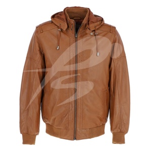 <b>Mens</b> Customized Real <b>Suede</b> Leather Retro Vintage Camel Zip Biker Racing <b>Jacket</b> Washed Nehru Collar - Product Image 1