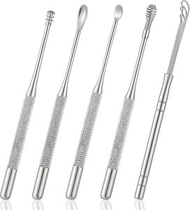 Kit de nettoyage d'oreilles de qualité supérieure, outils de précision en acier inoxydable, sûrs, durables et réutilisables pour une hygiène auriculaire à long terme - Product Image 1