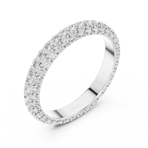 Micro Pave 925 Sterling Silver Moissanite <b>Diamond</b> <b>Ring</b> Wholesale Bridal Jewelry Manufacturer Supplier - Product Image 4