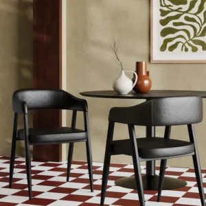 SINTERIOR BLACK PRESLEY CARVER DINING <b>CHAIR</b> - Product Image 1