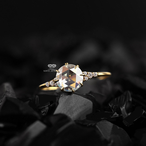 Anillo de Compromiso de Oro Sólido de 10K, Anillo de Boda Romántico con Engaste de Puntas, Joyería para Mujer, Regalo de Aniversario - Product Image 4