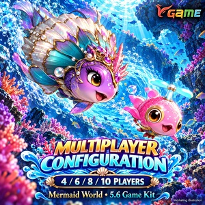 Kit logiciel de jeu d'arcade de pêche multijoueur Mermaid World 5.6 pour 4, 6, 8 ou 10 joueurs - Product Image 4