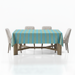 Mantel de algodón a rayas para comedor Tela ligera y cómoda de larga duración Lavable a máquina y reutilizable - Product Image 3