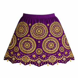 Premium Quality Female Floral Pattern Embroidered <b>Knee</b>-Length Empire Waist Customized Colors Summer Casual - Product Image 2