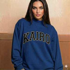 Fresh Style Mockneck Sweatshirt Women Oversized Pullover Soft Fleece Cotton Warm Cozy Casual Winter Streetwear Outfit - Product Image 1