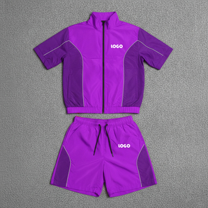 Conjunto de 2 Piezas para Hombre, Chaqueta Cortavientos con Cierre y Bloques de Color, Estilo Moderno, Nueva Llegada 2026 - Product Image 6