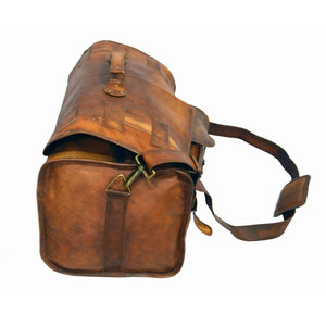 Genuine Leather and <b>Canvas</b> Duffel <b>Bag</b> Premium Travel Weekender Sports Gym Carrying <b>Bag</b> Large Capacity Durable Unisex Travel - Product Image 5