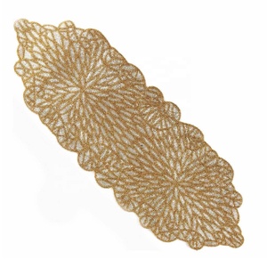 New Arrival Handmade Floral Design Glass Beaded <b>Table</b> <b>Runner</b> Elegant Beaded <b>Runner</b> For Dining Wedding Party & Everyday Use - Product Image 2