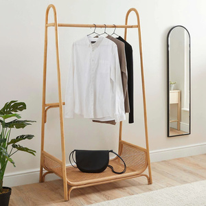 Rattan Drying Clothes Rack Cloth Stands and <b>Shoe</b> Shelf Racks Cheapest Price Large Quantity OEM Accepted - Product Image 2