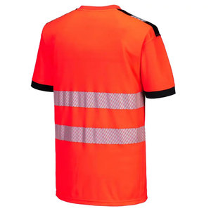T-shirts de travail haute visibilité pour hommes, de bonne qualité, à manches courtes, réfléchissants, pour la construction - Product Image 4