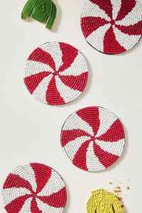 Round Glass Seed Beads Coaster Designed With Premium Beadwork Ideal For Dining <b>Table</b> <b>Protection</b> And Elegant Hosting Experience - Product Image 4