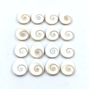 ลูกปัดพลอยธรรมชาติทรงหยดน้ำ Shiva Eye Shell Cabochons ขนาด 20*15 มม./18*15 มม./16*13 มม./14*11 มม. แบบหลวม - Product Image 1