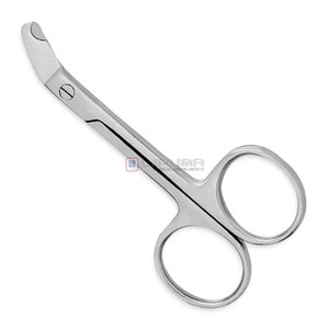 Tijeras para Cutículas de Acero Inoxidable On Edge Precision Elite, Ultra Afiladas, Punta en Forma de Luna de un Solo Lado, para Manicura, Cuchilla Curva de Belleza - Product Image 1