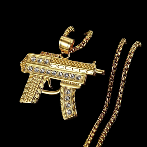Nuevo Colgante de Plata 925 de Lujo con Diseño de Pistola, Estilo Hip Hop, Unisex, para Uso Diario, Joyería India, Aniversario - Product Image 5