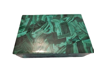 Joyero de piedra de malaquita Almacenamiento multiutilidad para regalos de inauguración de la casa y regalo de Navidad para embalaje de joyería - Product Image 4