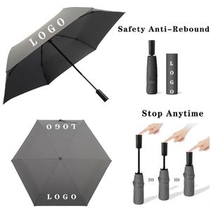 China <b>Umbrella</b> Professional Manufacturer New Design Travel <b>Windproof</b> Waterproof Safety Anti-Rebound 3 Fold <b>Umbrellas</b> for Girls - Product Image 1