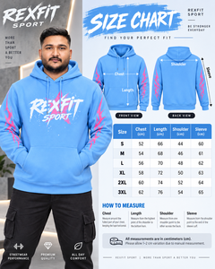 <b>Mens</b> Sky Blue Zipper Hoodie <b>Pink</b> Sleeve Graphic 100% Cotton Winter Heavyweight 370g Fleece Oversized Streetwear <b>Sweatshirt</b> - Product Image 5
