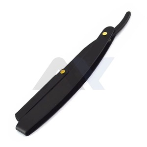 Rasoir droit professionnel pliable pour barbier, couteau de rasage manuel, outil de toilettage de salon pour une coupe de précision de la barbe - Product Image 4