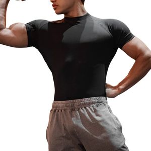 Camiseta de Compresión Deportiva Personalizada al por Mayor para Hombre, Manga Corta, Secado Rápido, Transpirable, para Entrenamiento, Running, Fitness - Product Image 1