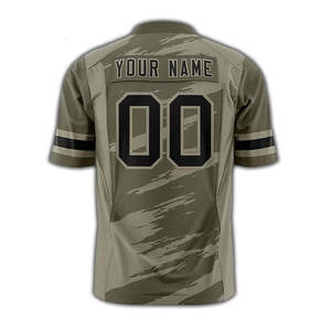 Maillot de football américain de qualité supérieure à manches courtes imprimé par sublimation - Product Image 2