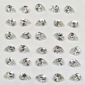 Diamant synthétique cultivé en laboratoire, taille poire fine, 6,00 x 4,00 mm, couleur D, taille fantaisie, certifié, en vrac |   pour la fabrication de bijoux |   Fabrication d'échantillons - Product Image 6