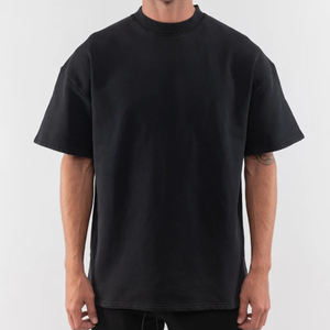 เสื้อยืดลำลองผู้ชาย ผ้าฝ้ายออร์แกนิค 100% น้ำหนัก 210 กรัม ผ้าถักลาย 3 มิติ ย้อมสีพื้น ระบายอากาศได้ดี คอกลม ทรงปกติ - Product Image 1