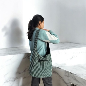 Chic Bohemian bông Hobo chic Tote bãi biển Túi vai Sling phong cách dệt mô hình thiết kế thời trang dành cho phụ nữ cho mùa hè - Product Image 5