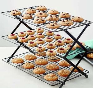 Black cooling rack for baking Wire stand oven grill tray Donut <b>cookie</b> cooling rack Perfect Bakeware cooling rack - Product Image 5