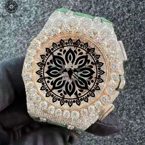 Reloj Mecánico Charm de Acero Inoxidable, Caja de 40 mm, Cristal Analógico, para Hombre, de Lujo, Estilo Vintage, Hip Hop, Resistente a Impactos, 10 Bar, Automático - Product Image 1