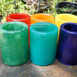 Vasos de chupito de resina epoxi roja hechos a mano, vaso de whisky retorcido, cristalería para fiesta en casa, Bar, artesanías RF - Product Image 6