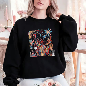 Sudaderas con Capucha para Mujer 2026, Diseño Profesional Retro de la Estatua de la Libertad, Bandera Digital de Estados Unidos, Diseño de Chica con la Bandera de Estados Unidos para Otoño e Invierno - Product Image 1