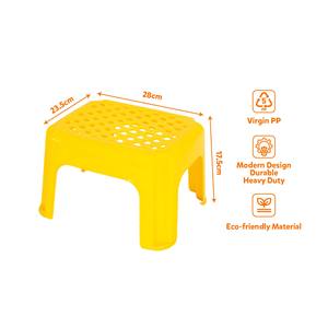 Lightweight Plastic <b>Stool</b> <b>Ottoman</b> Virgin PP Stackable Perforated Seat for Home School Kids Living Room - Product Image 1