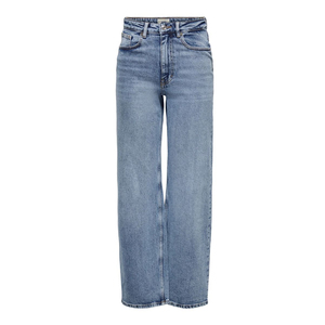 Pantalones Vaqueros de Mezclilla para Mujer al por Mayor, Cintura Alta, Corte Recto, 100% Algodón Ecológico, Largos, Color Personalizado, Servicio OEM - Product Image 2