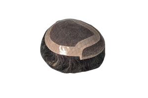 วิกผมแท้แบบโมโนฟรอนท์เลซ ผมจีน เวอร์จิ้นเรมี่  แบบต่อผม  แบบผมตรงหยิก  แบบผมลอนน้ำ  แบบผมลอนลึก สี 1b+เทา - Product Image 5