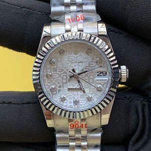 BOJ Plain R.O.L.E.X.61 36mm Diamond On Dial Stainless Steel Mechanical Automatic Analog <b>Wrist</b> <b>Watch</b> For Women At Low Price Hot - Product Image 1