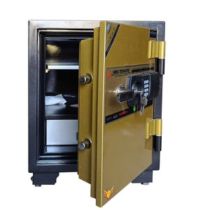 Caja fuerte electrónica digital moderna Hoshang HS-61E, ignífuga, color dorado de lujo. - Product Image 6