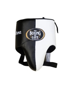 No Boxing No Life - Juego de guantes y protectores de boxeo, color blanco y negro, con cordones, para entrenamiento de sparring, para adultos, de cuero transpirable - Product Image 6