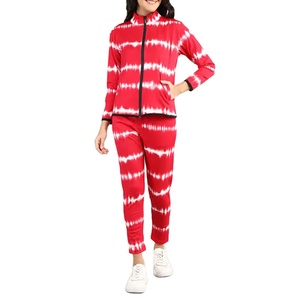 Sublimación superventas manga larga Tech Fleece mujer chándal 2 uds conjunto impreso algodón chándal para mujer servicio OEM 2026 - Product Image 2