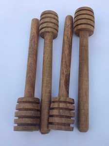 Wooden Honey Dipper Long Handle Honey Spoon Coiled Spreader Jar Favor for <b>Wedding</b> <b>Gift</b> - Product Image 3