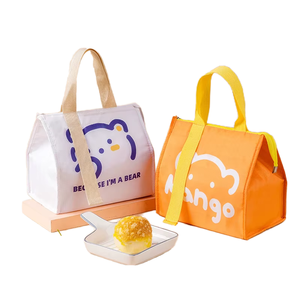 Bolsa Térmica Desechable Portátil de Tela No Tejida de Grado Alimenticio Personalizada para Té con Leche, Sándwiches y Pan, con Cierre de Apertura - Product Image 4