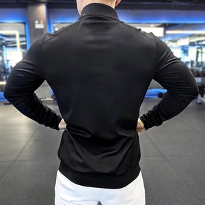 Custom Gym Fitness <b>Compression</b> T <b>Shirt</b> Manufacturer Performance Activewear Cotton Polyester Blend Screen Print Embroidery - Product Image 4