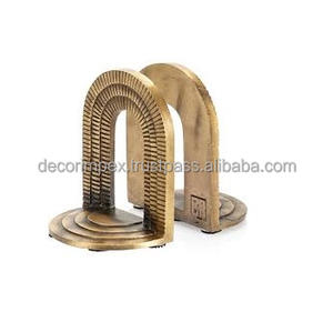 Elegant Cut-Out Floral/<b>Leaf</b> Pattern Matte Black Metal Adjustable <b>Art</b> Decor Bookends for Home Decoration - Product Image 2